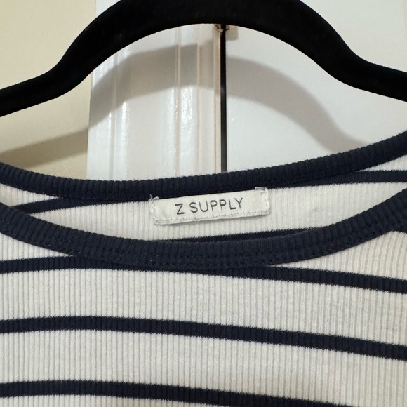 Z Supply Striped Navy and White Top - Picture 2 of 3